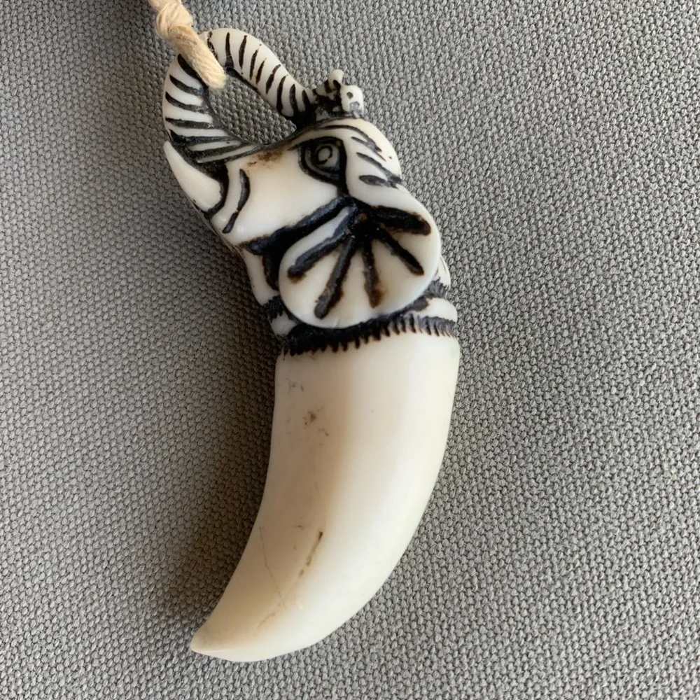 Elephant‎ Carved Pendant
